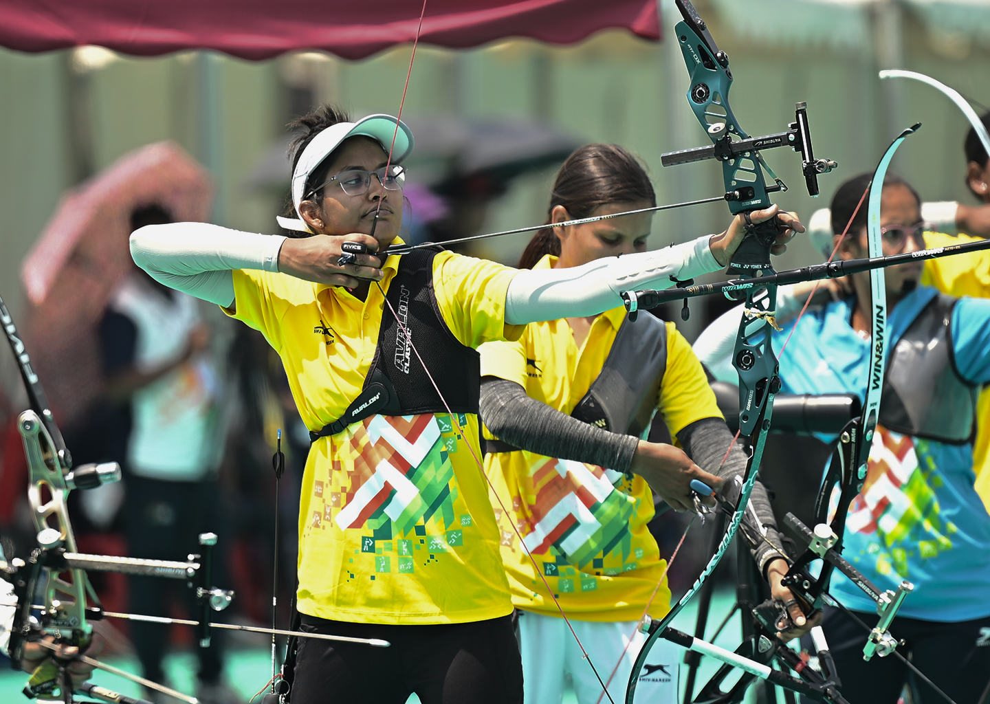 Khelo India athletes in action